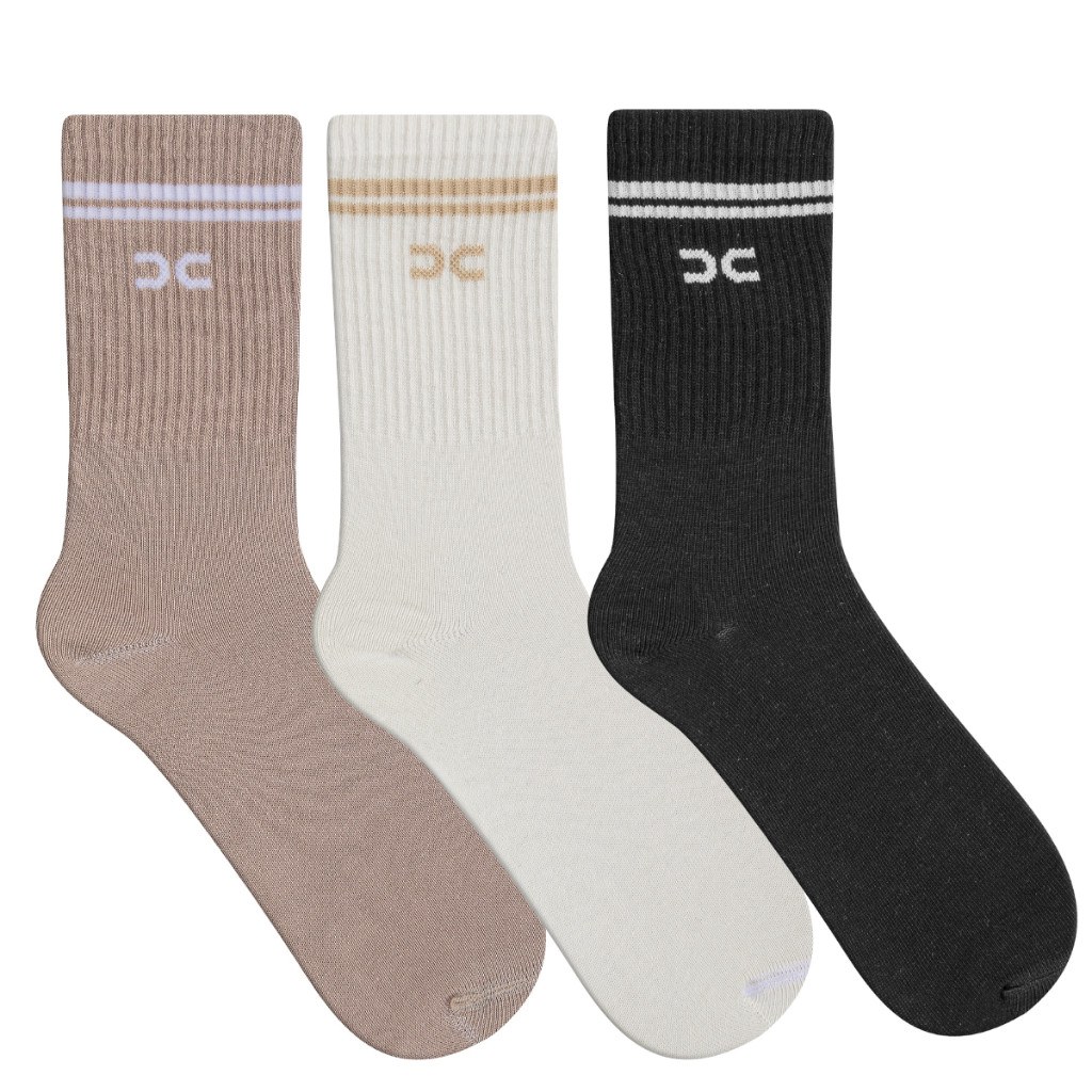 Kit 3 Pares Meia Cano Longo Unissex Duck Meias