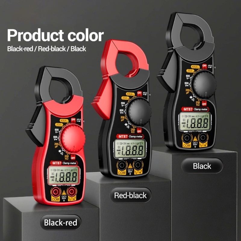 IOR Multímetro Digital Tester 0-600V 400A Alicate Medidor Auto Ranges Portátil
