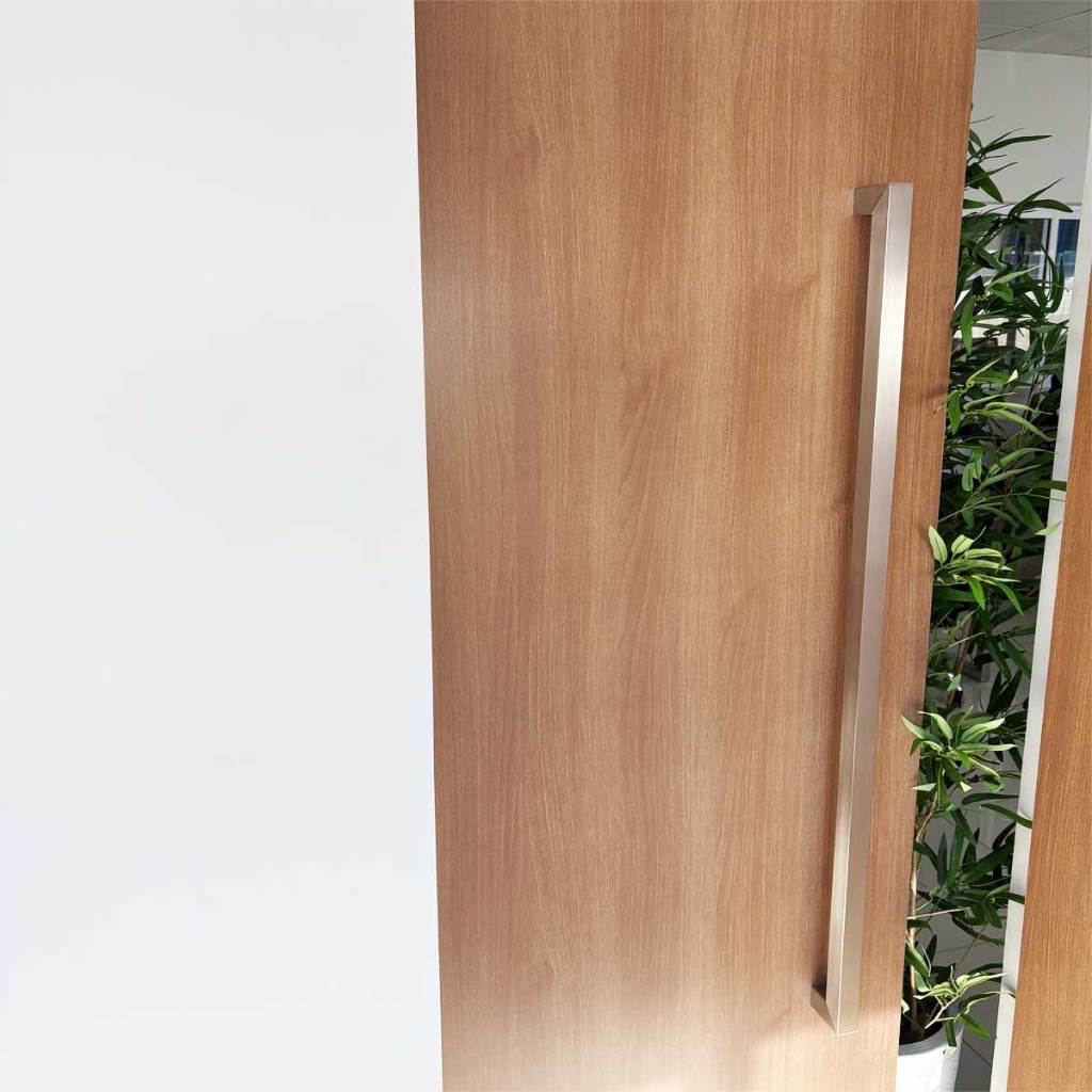 Puxador Porta Duplo Em Inox 100cm Modelo Beauty