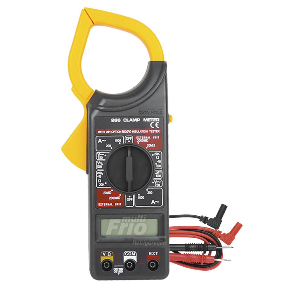Alicate Amperímetro Digital 266 500V Clamp Meter