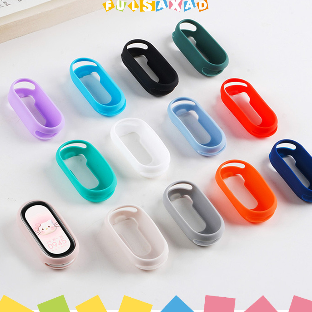Capa Capinha De Silicone Para Relógio Smartwatch Xiaomi Mi Band 10 9 8 Acessórios Case Hollow Anti Gores