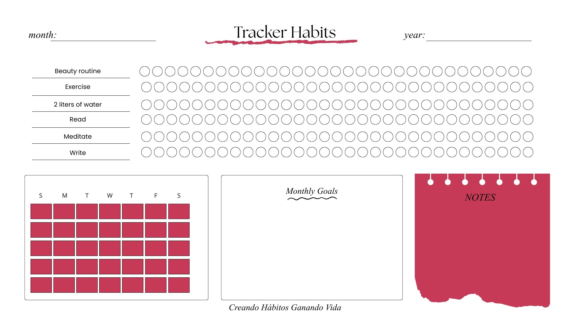 Habit Tracker – Velvet Aesthetic Edition