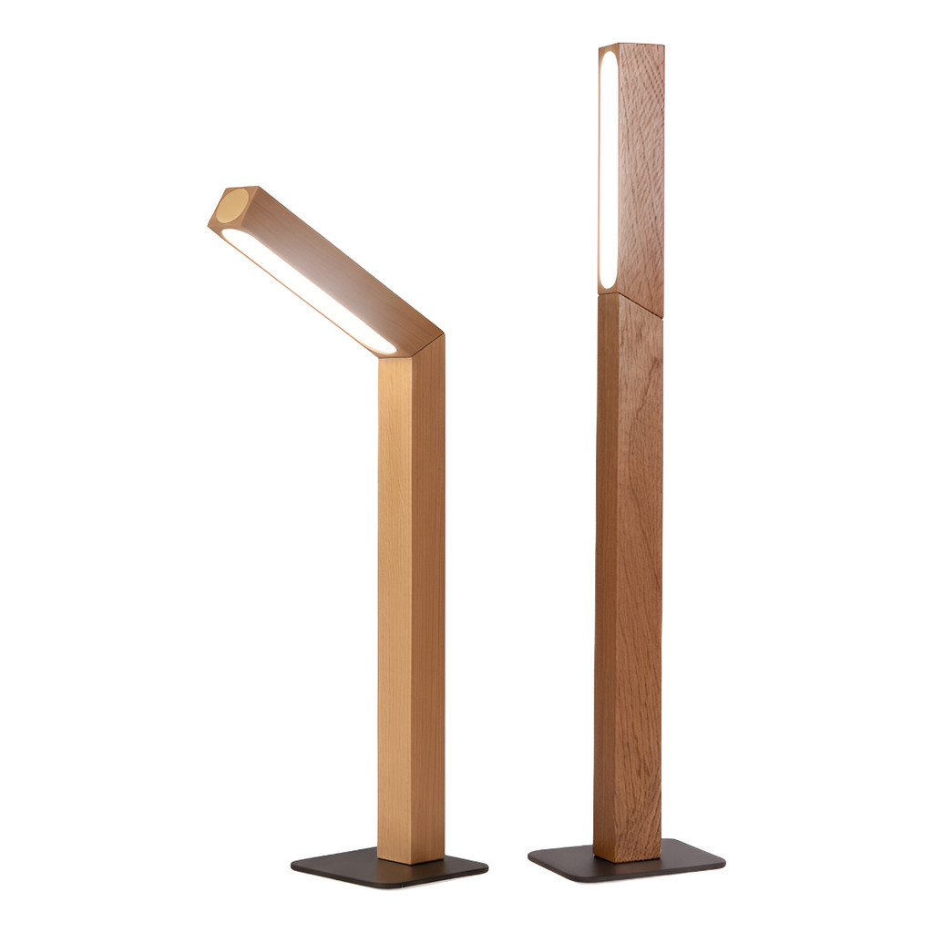 luminária led touch madeira magnética recarregável usb luz decorativa quarto moderna