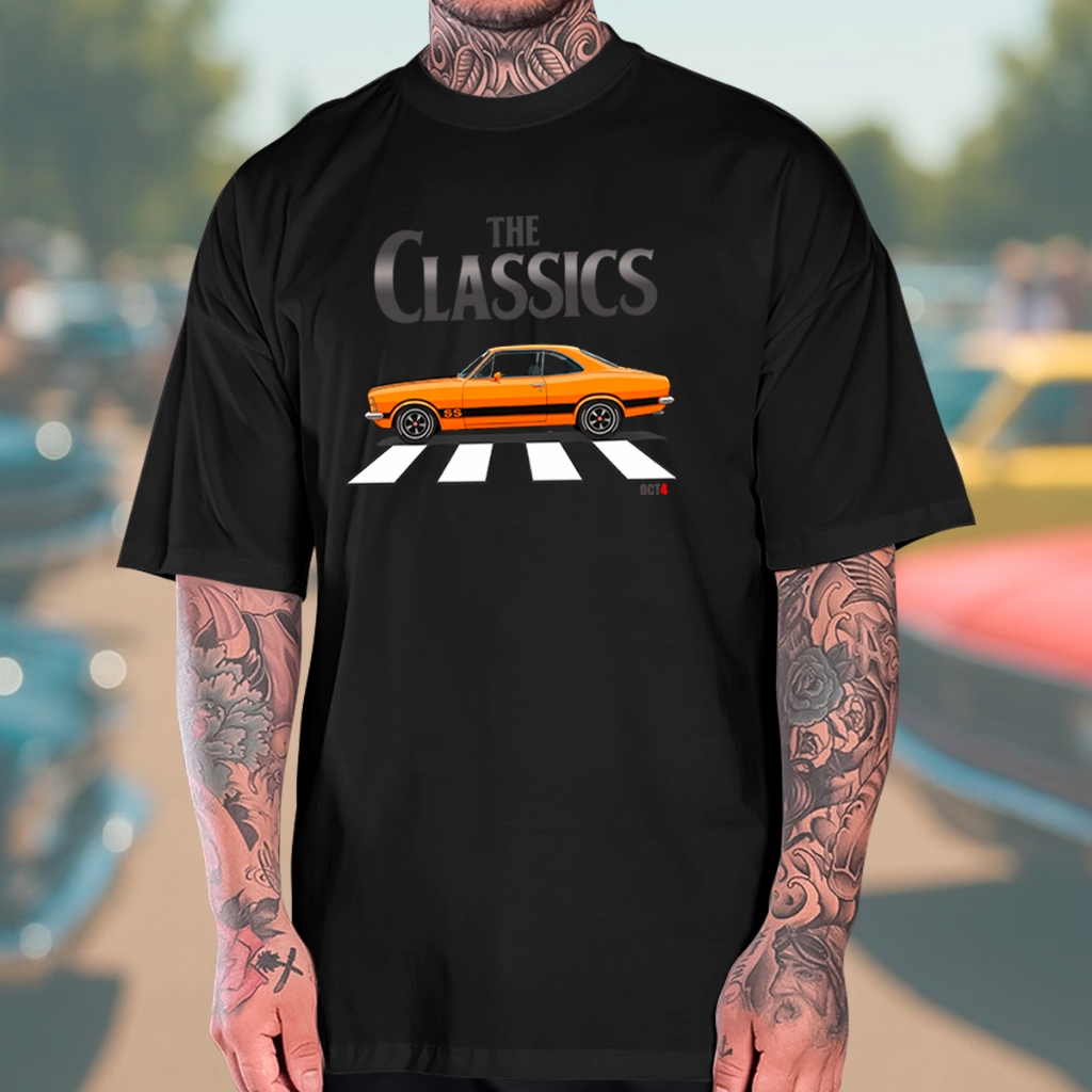 Camiseta The Classics GM Chevrolet Opala SS  Camisa de Carro 100% Algodão Estilo Automotivo