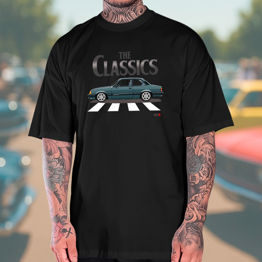 Camiseta The Classics Chevrolet Chevette Camisa de Carro 100% Algodão Estilo Automotivo