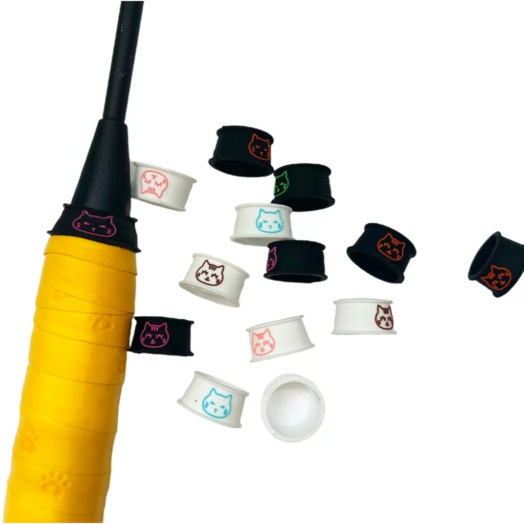 Gato dos desenhos animados dos desenhos animados Silicone pena Pat anel de borracha de vedação mão borracha suor-absorve