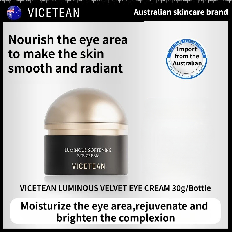 VICETEAN Luminous Velvet Eye Cream Da Austrália Com Filtrato De Fermentação bifida , Reduz Olheiras , Diminui Rugas , Ap