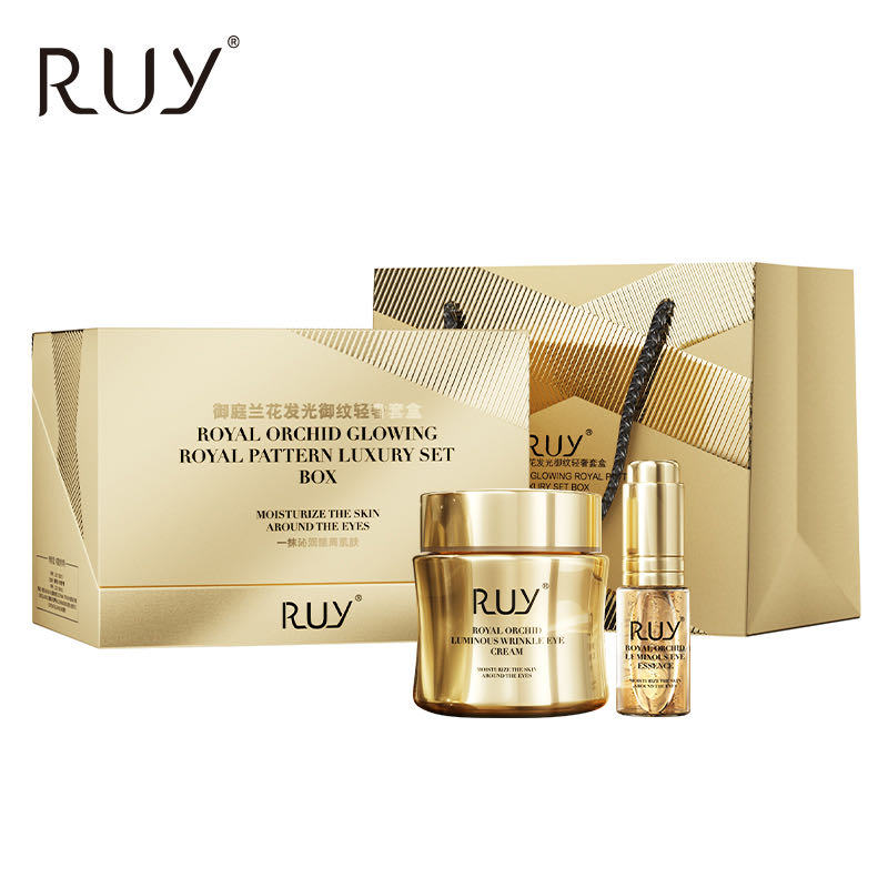 R RUY Royal Court Orchid Luminous Royal Lines Light Conjunto de luxo creme para os olhos 50g + essência 12ml