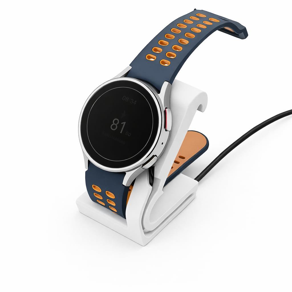 Suporte carregador para Galaxy Watch 5/5/Pro/6/7/8 - Branco