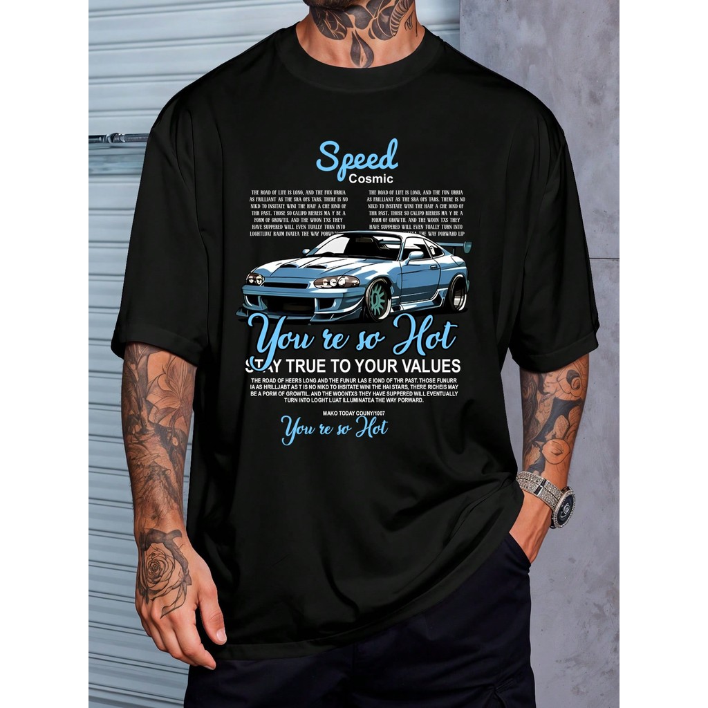 Camiseta Speed Cosmic Carro Veloz Gearhead Camisa  Unissex Masculino Feminino   Streetwear