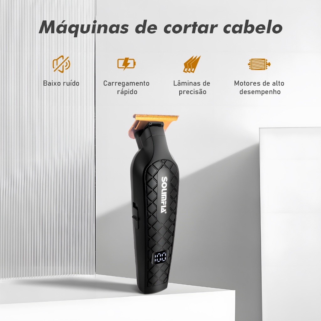 Cabeça de óleo masculina cortada bateria de longa duração pode ser lavada sem machucar a pele