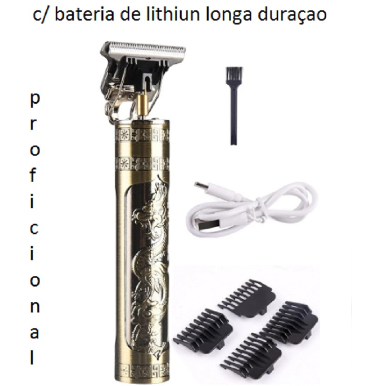 Máquinas de corte cabelo aparador profissional ultra afiada barba top barbeiro c bateria de longa  duraçao