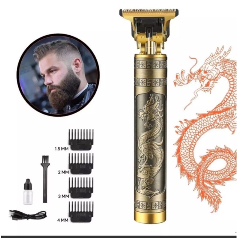 Máquina de Cortar Cabelo e Barba Dragão com Bateria de Longa Duração