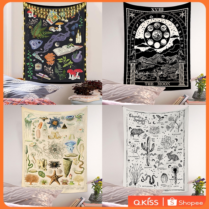 Tapeçaria Vintage Atmosfera Decoração Acampamento Pano De Fundo De Parede Pendurado