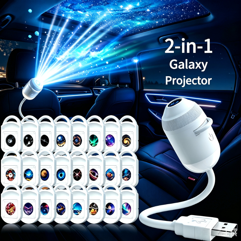 2-in-1mini starry sky galaxy projector and night light for boys and girls birthday gift bedroom decoration