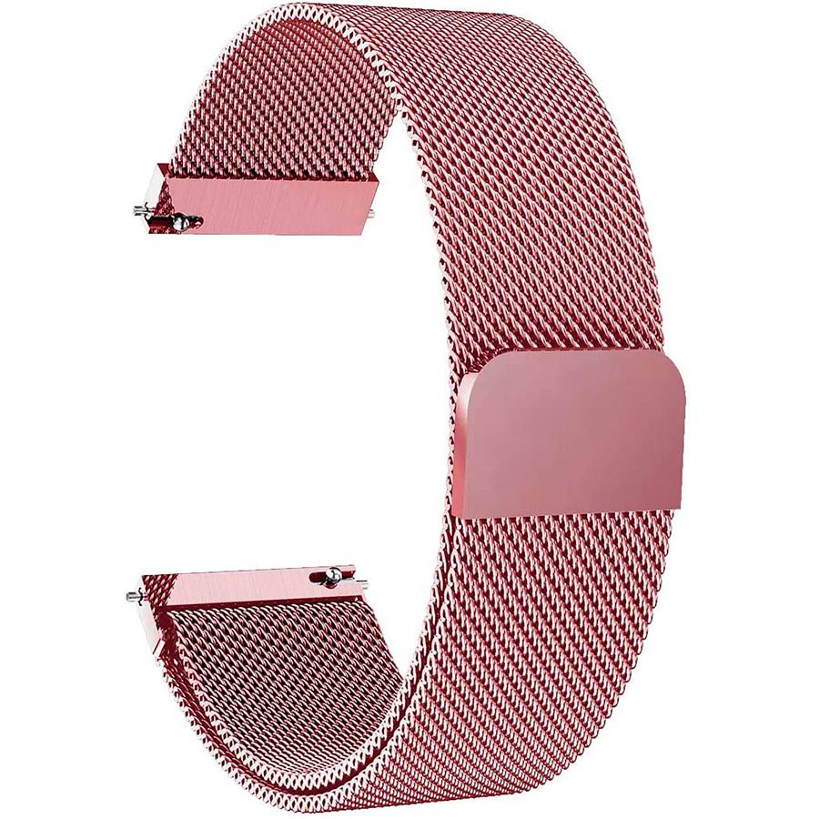 Pulseira Extra Metal Milanês Magnética 20MM Amazfi Bip Bip Lite Bip 2 - Rosê Gold
