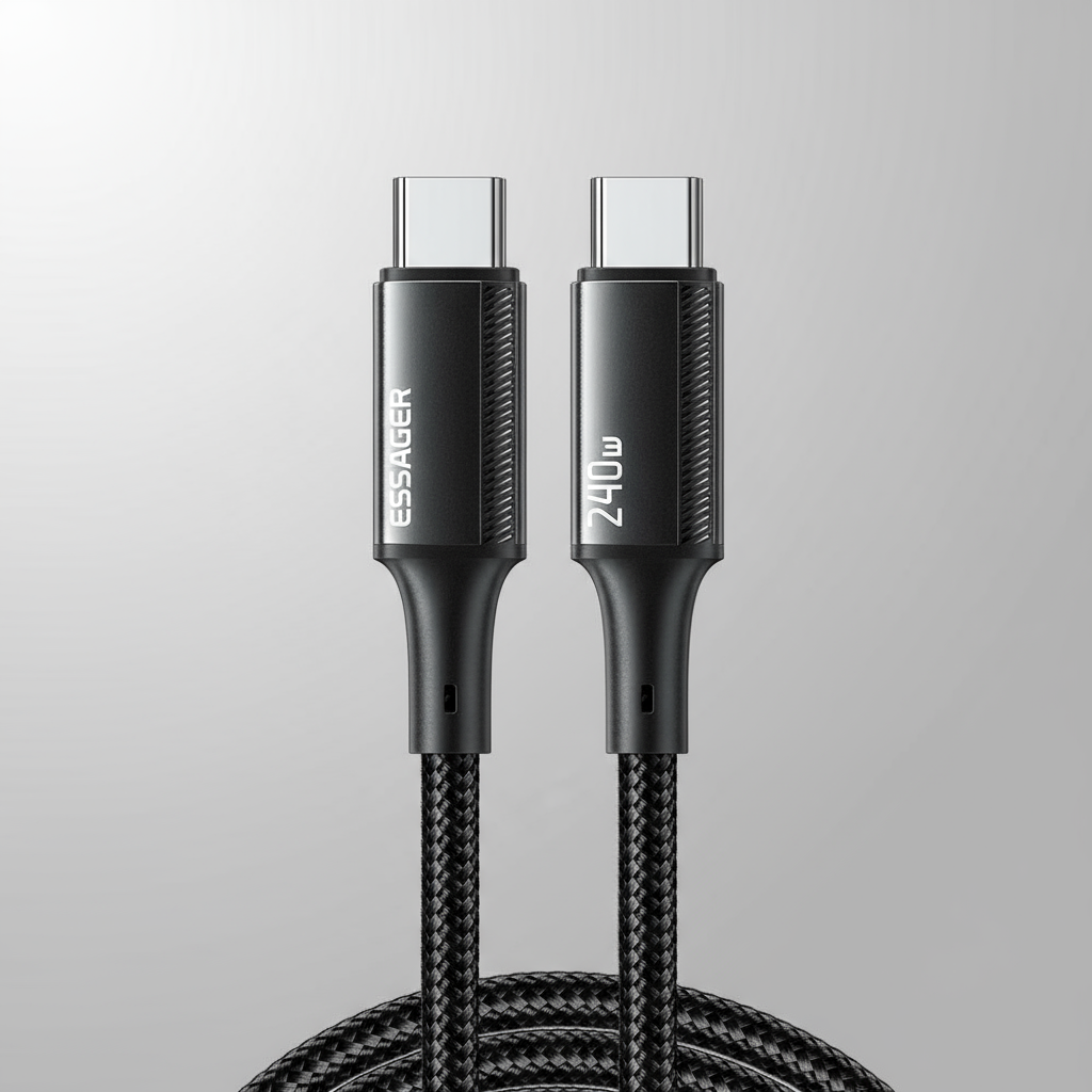 Essager Cabo USB C para USB C 240W com Chip E-Marker para Xiaomi IP1 5