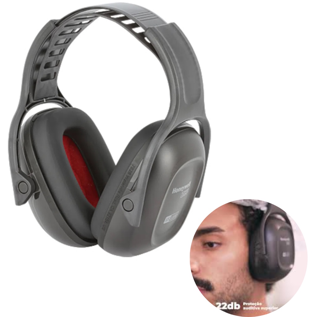 Abafador Verishield VS110D Dieletrico Honeywell 20Db Uvex para Proteção Contra Ruídos Vibrações