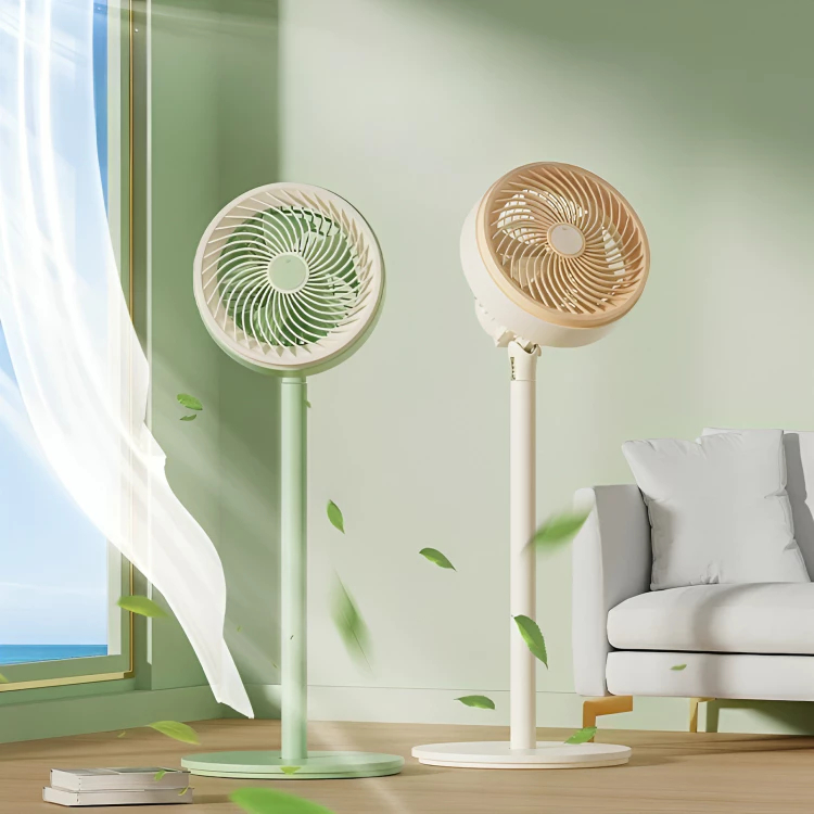 Ventilador De Coluna e Mesa Retrátil Com Difusor E Rotação Potente Desmontável 180° 5 Hélices 110V