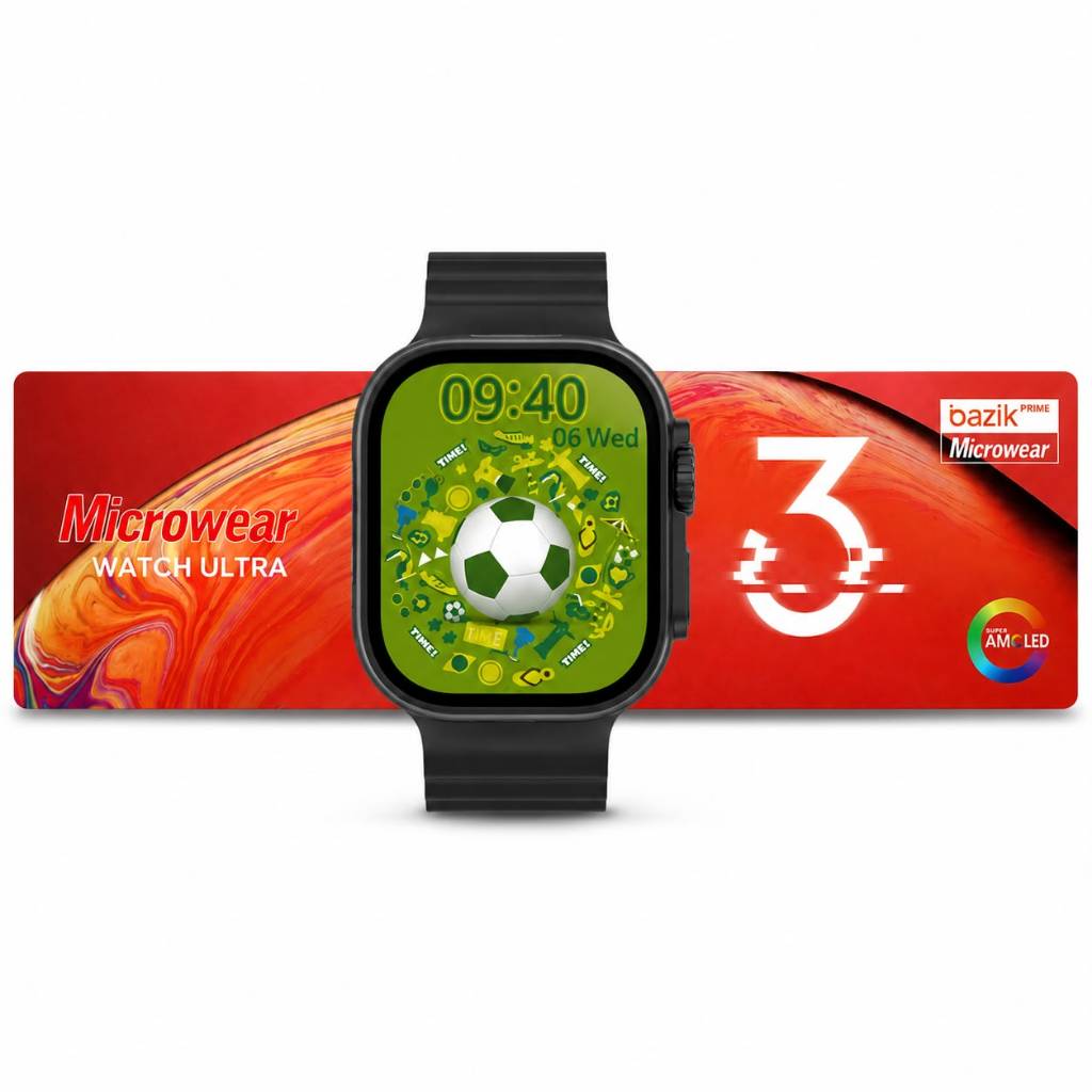 Relogio Smartwatch Microwear Watch Ultra 3 Preto - Android iPhone Wearmax OS