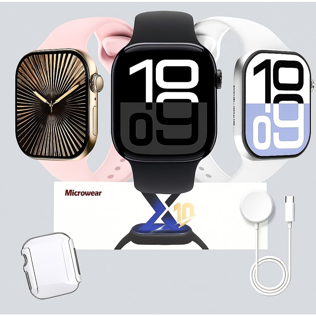 Smartwatch Relogio Inteligente Bluetooth Chamadas Notificacoes Monitor Cardíaco Android iPhone S10 47mm