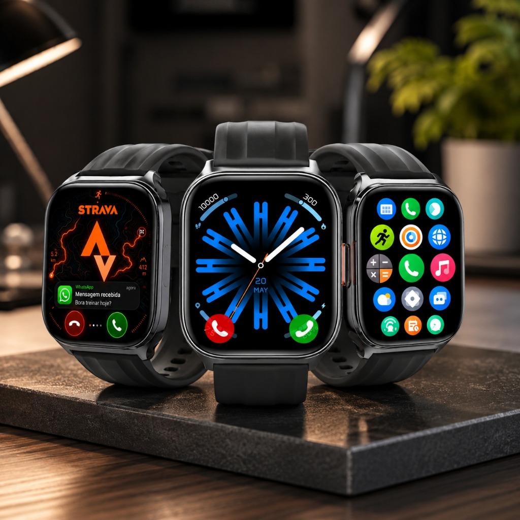 Relógio Smartwatch Haylou Watch 3 Amoled Android iPhone Masculino Feminino Chamadas Bluetooth Strava Original NF
