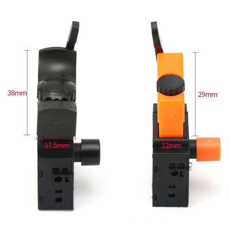 ageofdream188 AC 12V/50A Controle De Velocidade Ajustável Broca Elétrica Interruptor De Gatilho Lo On Power Hand Interru