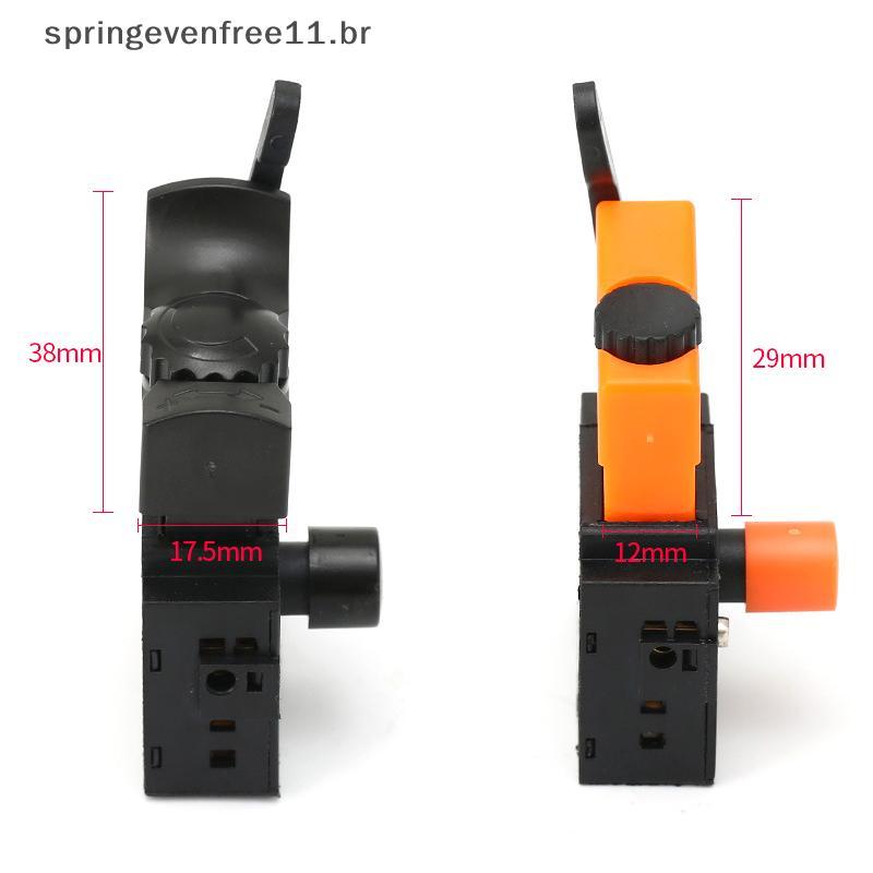 Primavera AC 12V/50A Controle De Velocidade Ajustável Furadeira Elétrica Interruptor Gatilho Lo On Power Mão Broca Inter
