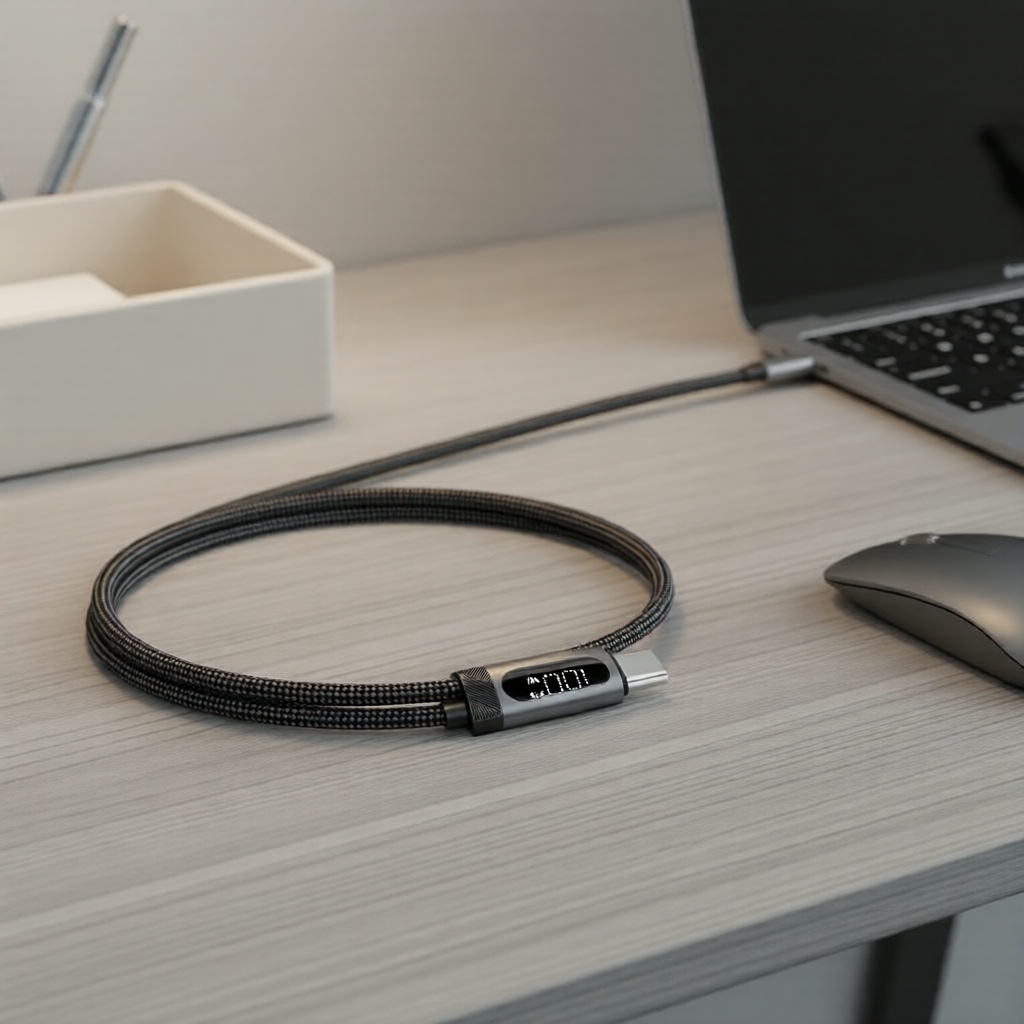 Essager Cabo de Carregamento Rápido USB-A/C para C de Alta Corrente, Chip E-Marker para iPhone/Android (Atualizado)