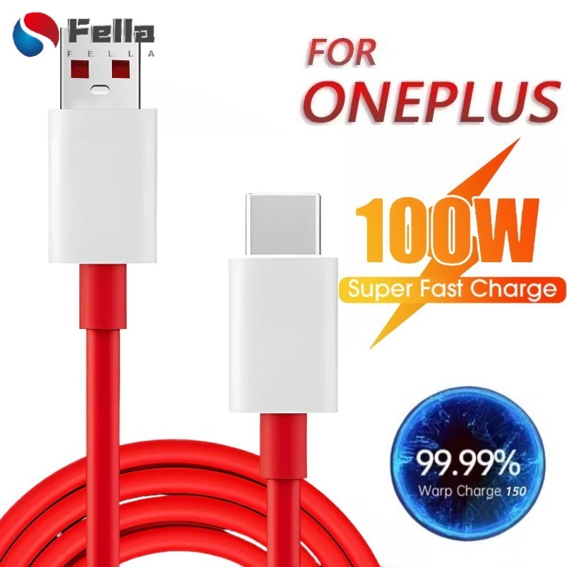 Cabo USB-C De Mesa/Cama/Sofá Para OnePlus | Carga Super Flash De 100 W , 3 Comprimentos (1 M/1.5/2) , Chip E-Marker , PV