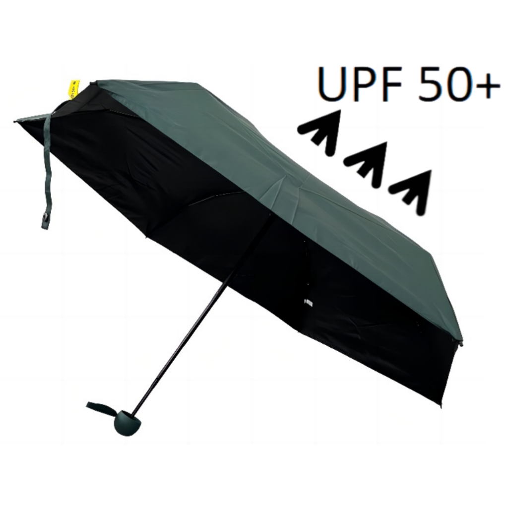 L&Q-561-Capa Verde Escuro Mini guarda-chuva Sombrinha Proteção Solar Uv Reforçado VINIL!Portatil.Bolsa