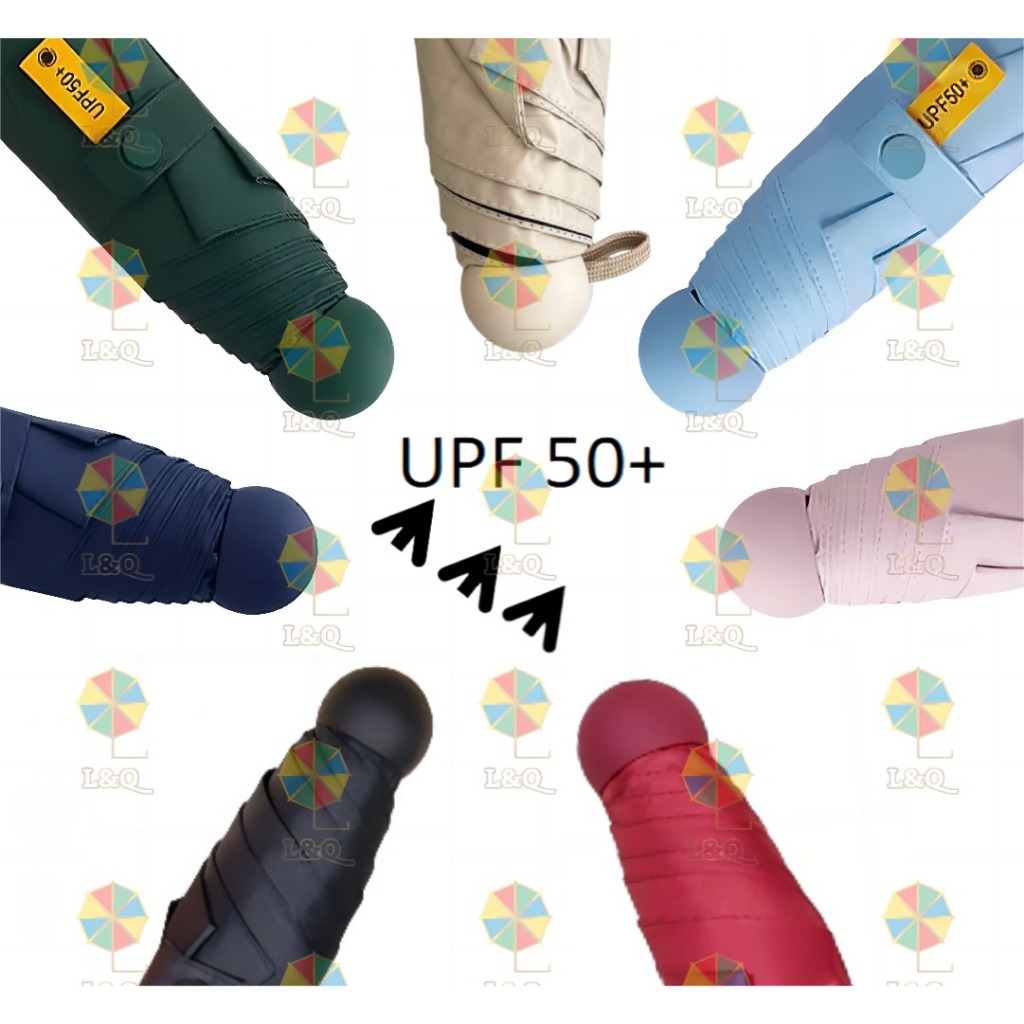 L&Q-561-Mini guarda-chuva SombrinhaØ89cm Proteção Solar Uv Reforçado VINIL!Portatil.Bolsa.