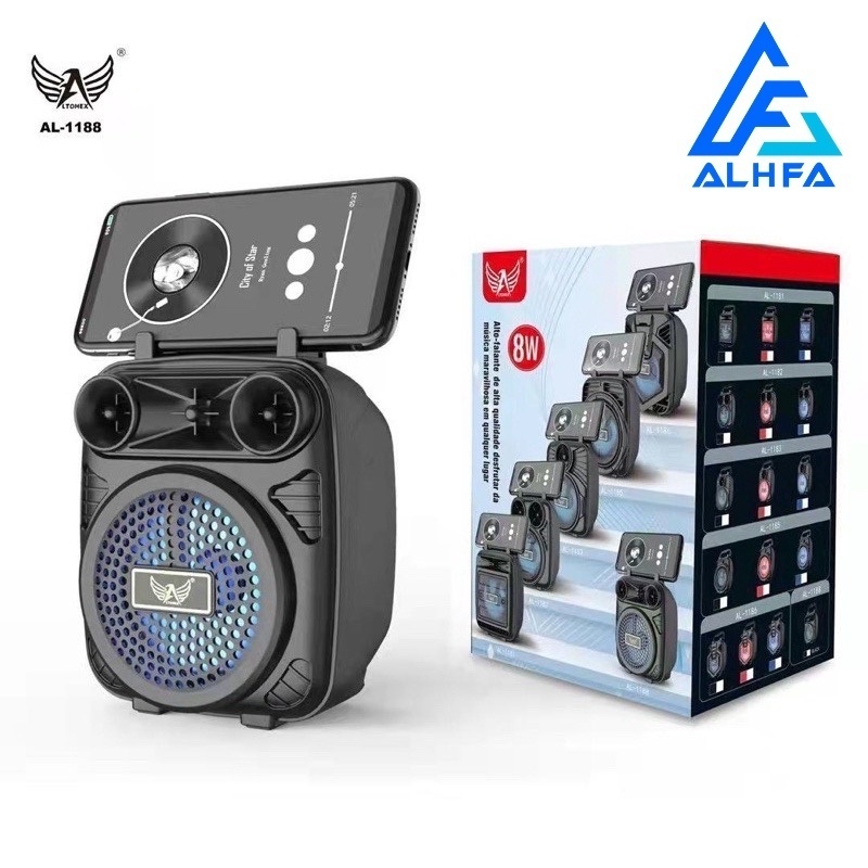 Caixa De Som Portátil Wireless Bluetooth ALTONEX AL-1188 Original PRETO