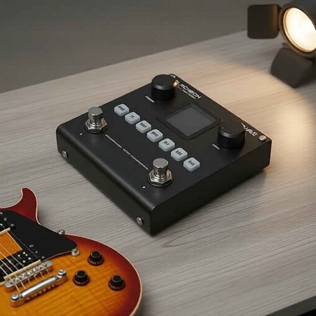 M-VAVE Black Box Rechargeable Guitar/Bass Multi-Effects com Modelador de Amplificadores
