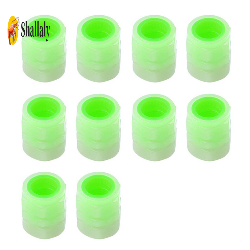 Abs Valve Cover Self-illuminating 10 Pcs Car Tire Caps Air Pressure Leak Prevention for Bike Motorcycle Durable Vacuum S