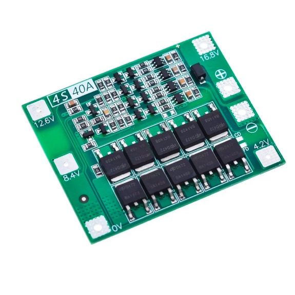 Placa Proteção BMS 4S 16,8V 40A Para Bateria Lipo Li-ion