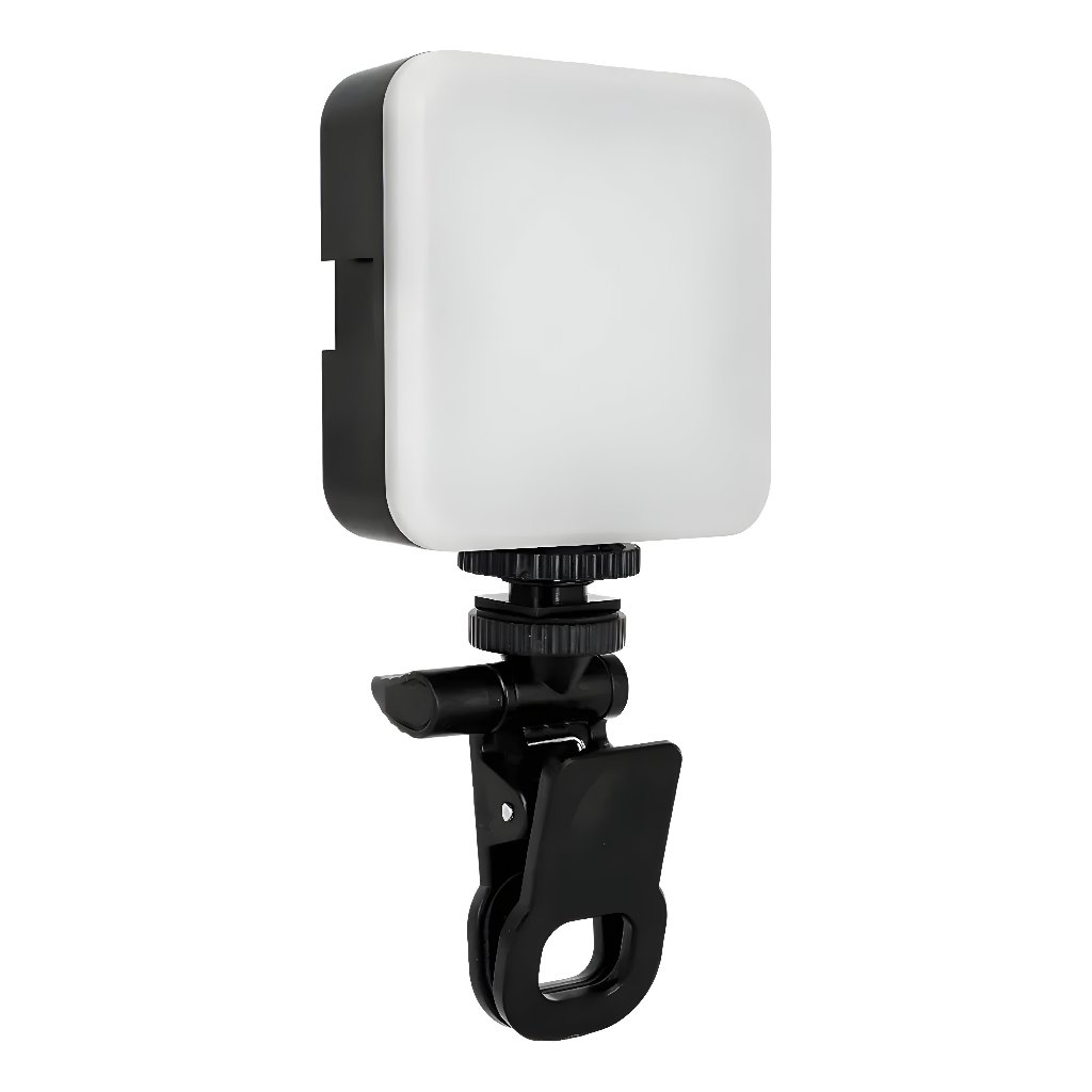 Luz Led Portátil Com Clip-on Para Celular iPad Câmera Vídeo