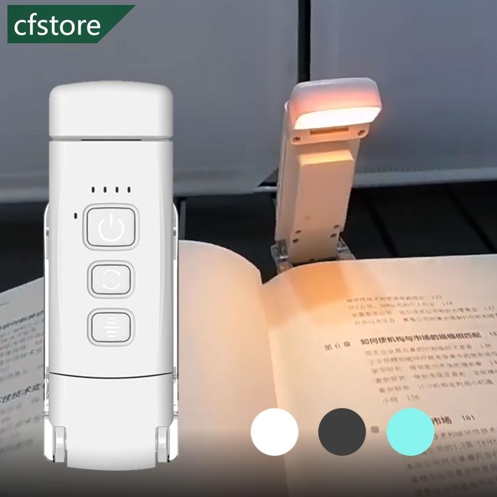 CFSTORE Luz De Led Clip-on Bookmark Leitura Recarregável USB Mini Brightness Mesa Portátil Ajustável A8E3