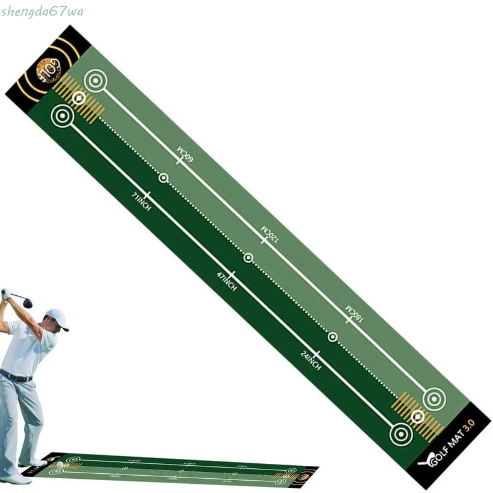 Tapete De Prática De Golfe SHENGDA , Almofada De Treinamento Antiderrapante 50X300cm , Dobrável Portátil