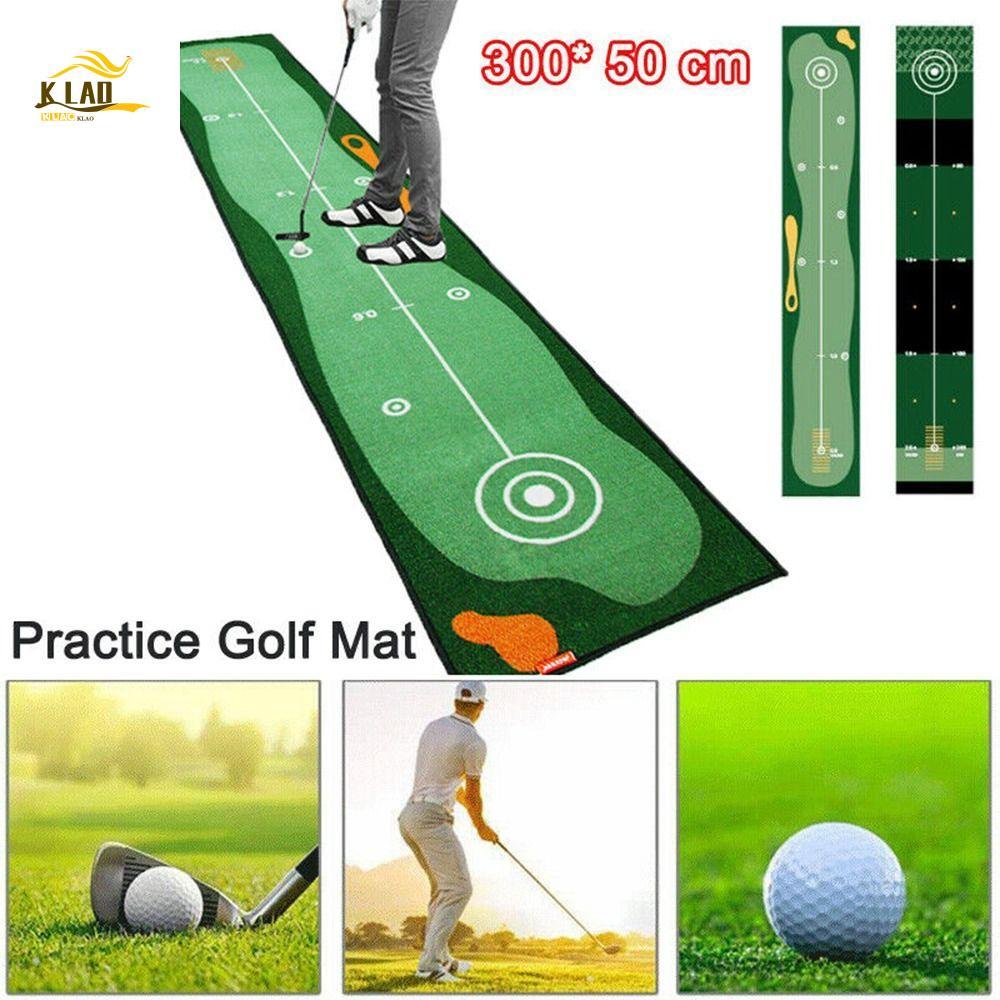 Tapete De Prática De Golfe KLAOSD , Almofada De Treinamento Antiderrapante De 50X300cm , Cobertor Verde Leve Para Coloca