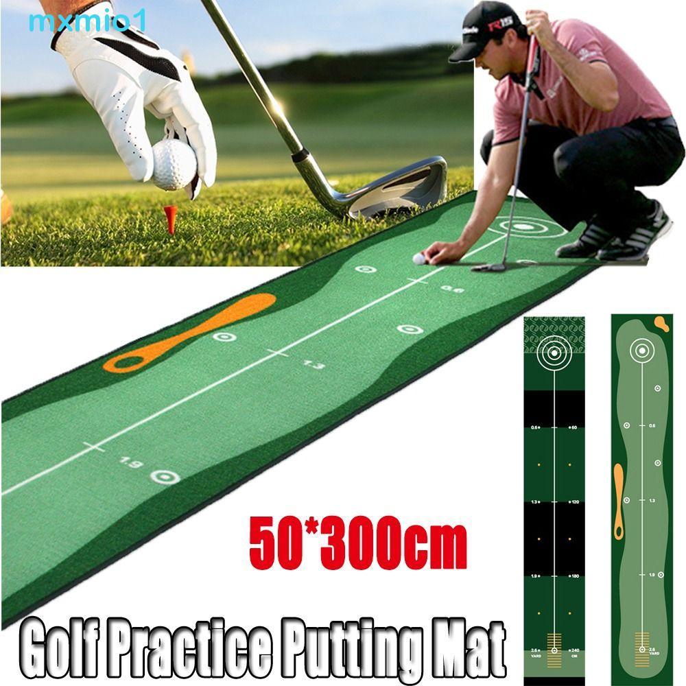 Tapete De Prática De Golfe , Almofada De Treinamento Antiderrapante Dobrável , Cobertor Verde Lavável De 50X300cm