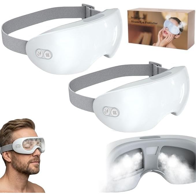 Beminda Steam Therapy Pro - Vaporizador de Olhos Nano Mist com 42 ° C Consistent Heat - Máscara de Olhos a Vapor Recarre