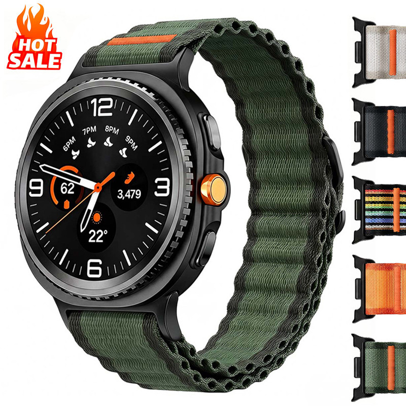 Alpine Nylon Sport Strap Para Samsung Galaxy Watch 9 8 40mm 44mm 8Classic 46mm Pulseira