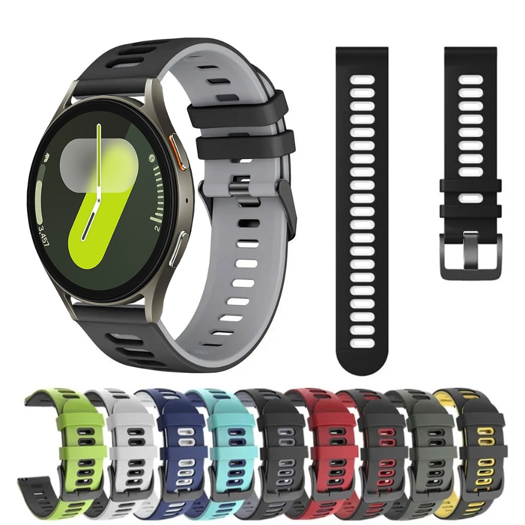 Pulseira 20mm de silicone SPORT para Smartwatch Galaxy Watch 7 40mm e 44mm