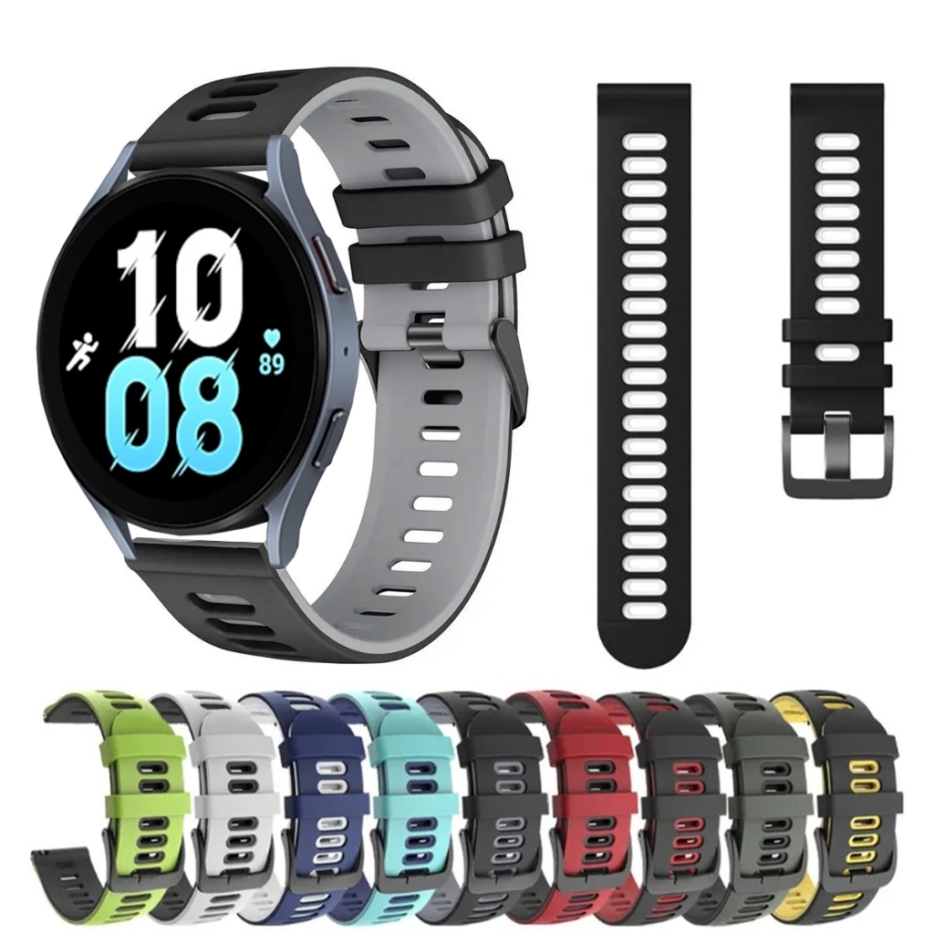 Pulseira 20mm de silicone SPORT para Smartwatch Galaxy Watch 5 40mm e 44mm