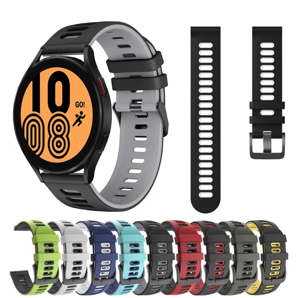 Pulseira 20mm de silicone SPORT para Smartwatch Galaxy Watch 4 40mm e 44mm