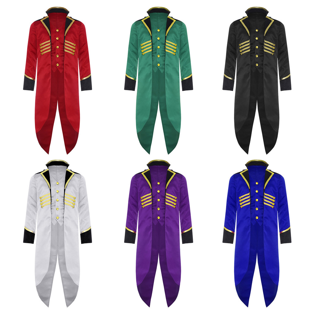 inhzoy Crianças Vintage Medieval Steampunk Tailcoat Manga Longa Falso Duas Peças Smoking Traje Vitoriano Elegante Jaquet