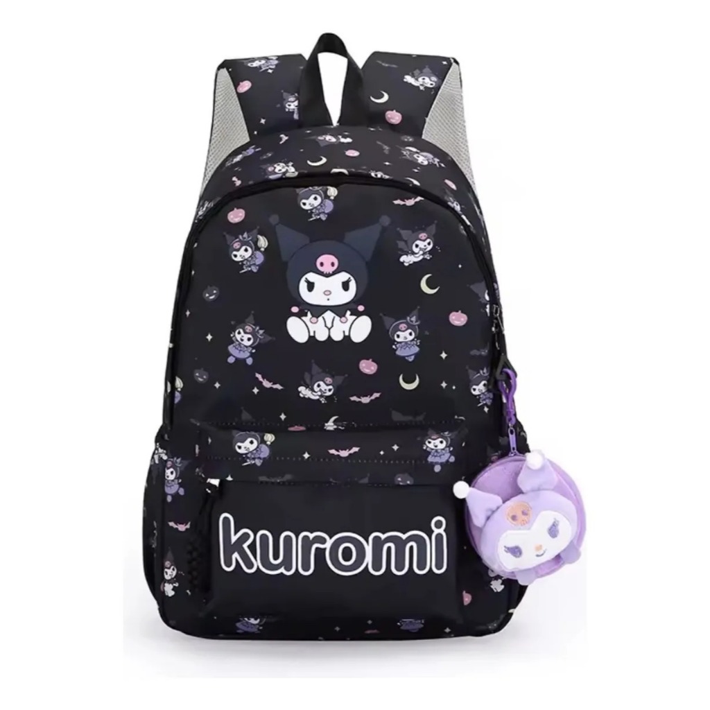 Mochila Escolar Sanrio Cinnamoroll, My Melody ou Kuromi com Porta Moedas