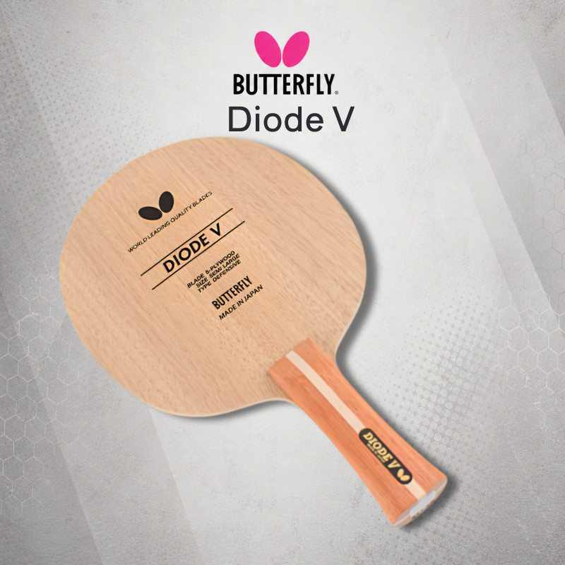 Butterfly Table Tennis Racket Diode V Shakehand Cut 5-Ply Flare Compatible with Large Balls 36961Shipping from Japan