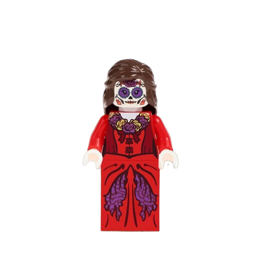 Viva A vida é uma festa miguel coco minifigure miniatura de mulher esqueleto um poco loco